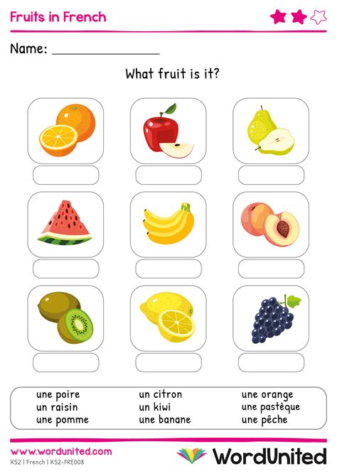 Fruits In French Wordunited