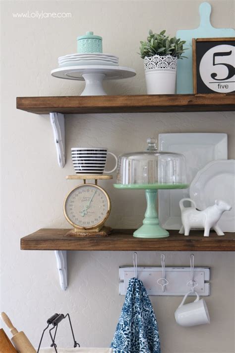 First of all it would be a good idea to many times you may replace the buffet with a console, the showcase or china cabinet with a shelf etc. farmhouse chic dining room shelves - Lolly Jane