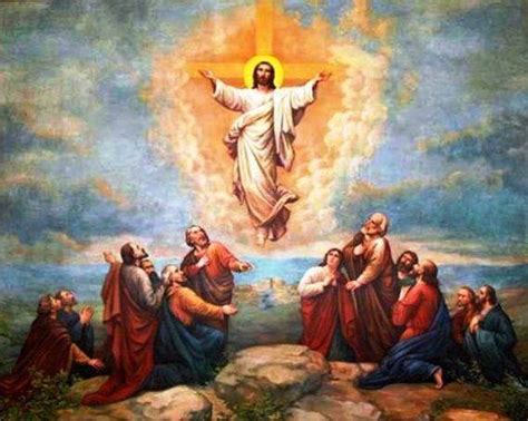 Gambar kebangkita yesus & tangisan maria : Hari Raya Kenaikan Tuhan