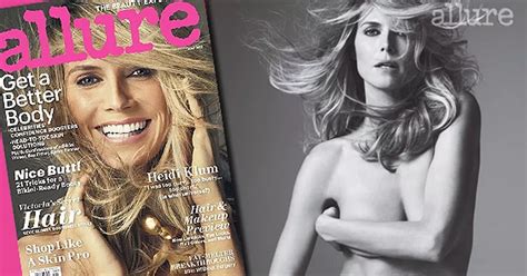 Heidi Klum Poses Naked In Allure Magazine And Talks About Her Body Shape And Her Divorce From