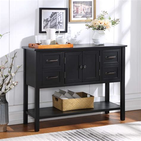 Buy P PURLOVE Console Table Buffet Table Wood Buffet Storage Cabinet