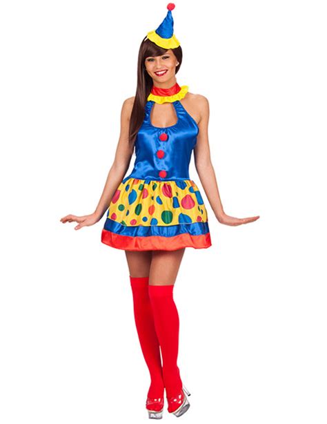 Süße Clownsfrau Damenkostüm Zirkus Bunt Das Clown Kostüm Für Damen Eignet Sich Für Anlässe Wie