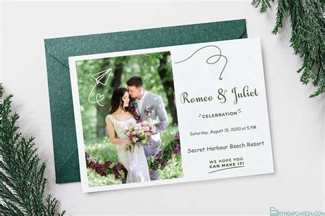 Latest Green Wedding Invitations And Cards With Photo