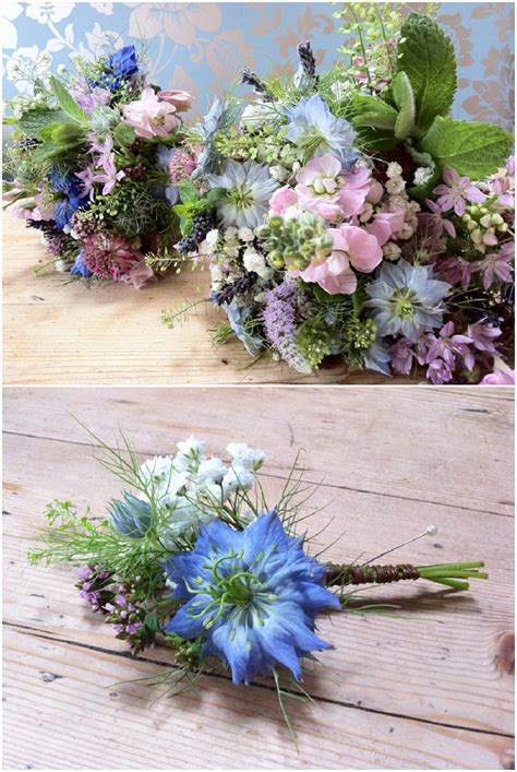 Blue Wedding Flowers With Campbells Flowers Boho Weddings
