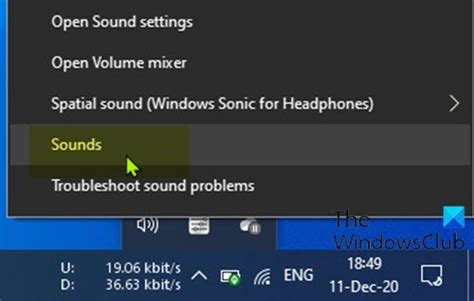 How To Open Sound Settings On A Windows 1110 Computer