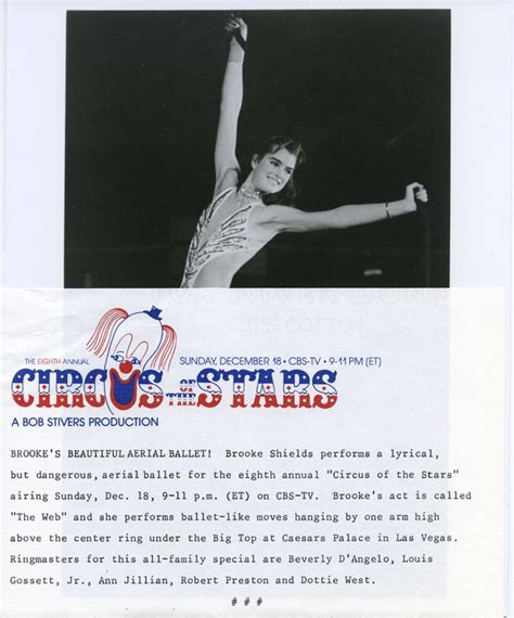 Brooke Shields Leggy 8x10 Original 1983 Press Photo Circus Of The Stars