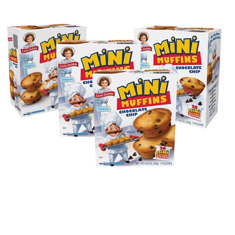 Little Debbie Chocolate Chip Mini Muffins 4 Boxes