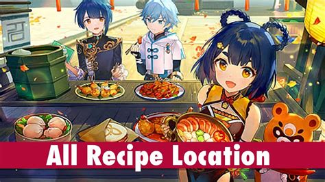 All Hidden Food Recipe Location Genshin Impact Youtube