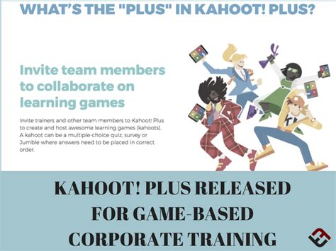 Kahoot Plus Released For Game Based Corporate Training