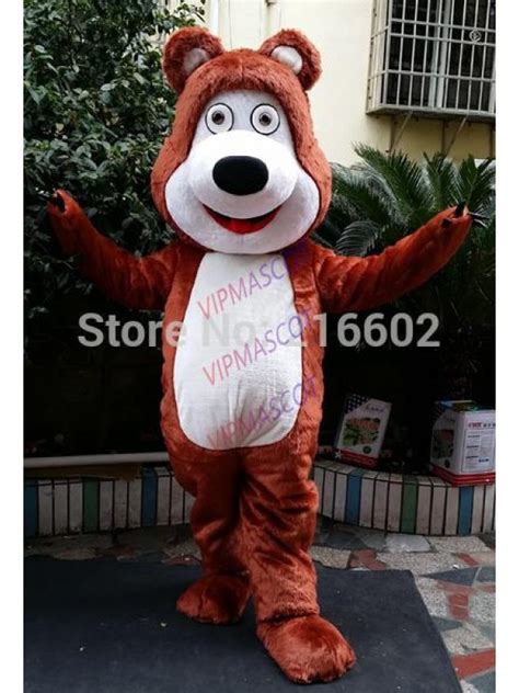 Cosplay Costumes Bear Ursa Grizzly Mascot Costume Cartoon Character Free Shipping