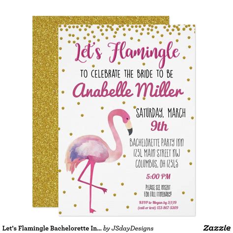 Lets Flamingle Bachelorette Invite Hawaiian Bachelorette Party Bachelorette Party Themes