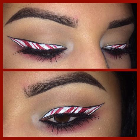 How To Do The Candy Cane Eyeliner Trend Teen Vogue