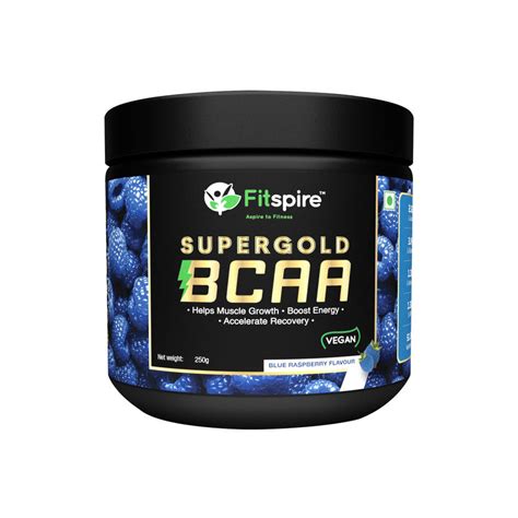 Fitspire Super Gold Bcaa 250 Gm Support Muscle Recovery Blue