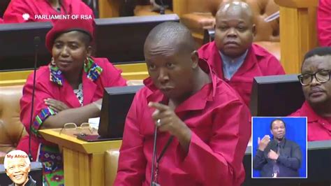 Julius Malema And Floyd Shivambu Warns Anc In Parliament Youtube