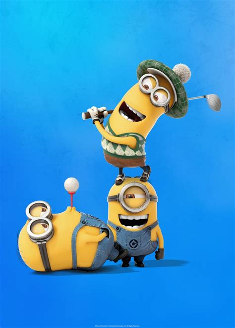 Minion Golf Poster By Minions Displate