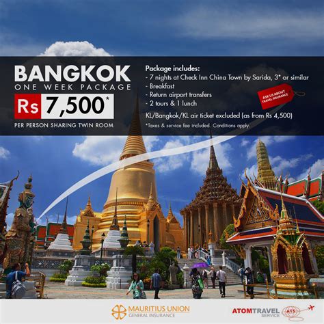 Bangkok Week Package Atom Travel
