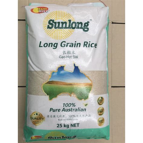 R004 Sunlong Long Grain Rice 25kg 1 Bag New Eastland
