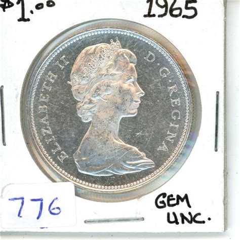 1965 One Dollar Silver Coin Gem Usc Schmalz Auctions