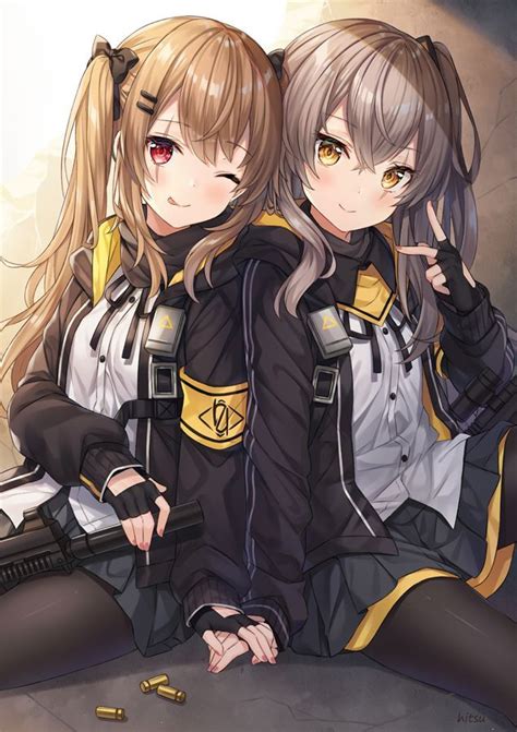 Two Pretty Girls Ump45 And Ump9 Girls Frontline 29 Jul 2019 ｜random Anime Arts [rarts