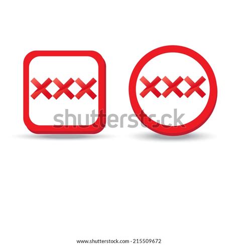 xxx sign icon adults only content stock vector royalty free 215509672 shutterstock