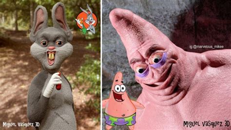 15 Disturbing Takes On Cartoon Characters In Real Life Know Your Meme