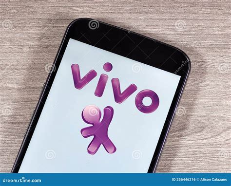 Operator Vivo Logo On The Smartphone Screen Vivo Is A Trademark Of