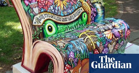 Londons Book Benches Readers Photos Books The Guardian