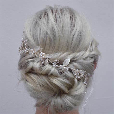 Upgrade your messy and loose bun with fetching hair accessories. Updos for Thin Hair for 2017 | 2019 Haircuts, Hairstyles ...