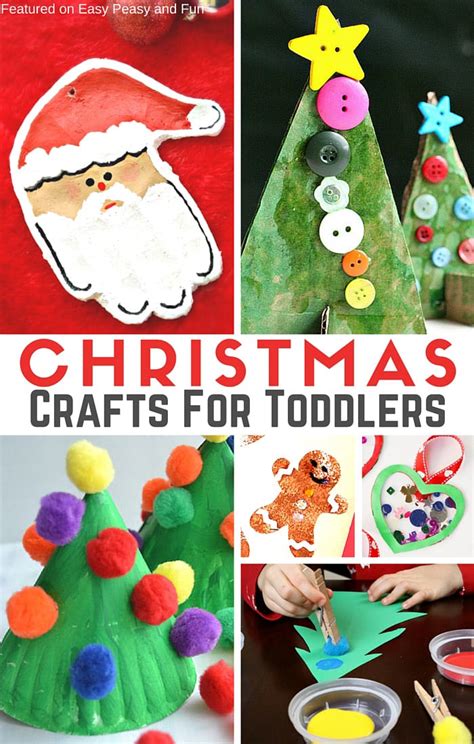We've gathered 50 0f our favorite christmas arts and crafts ideas to share with you today that are sure to bring smiles to the little ones in your life. Simple Christmas Crafts for Toddlers - Easy Peasy and Fun