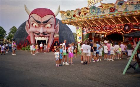 Creepy Hell Photo Weird Vintage Old Florida Demon Amusement Park Devil