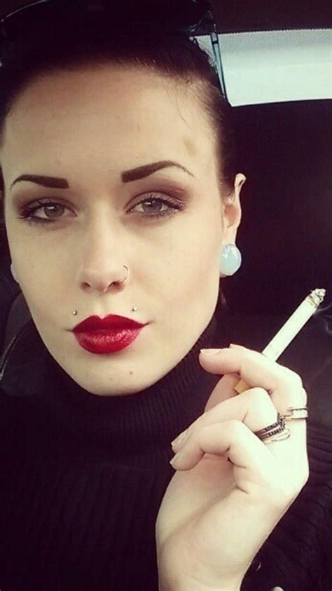 Smoking Ladies Girl Smoking Leather Tights Women Smoking Cigarettes