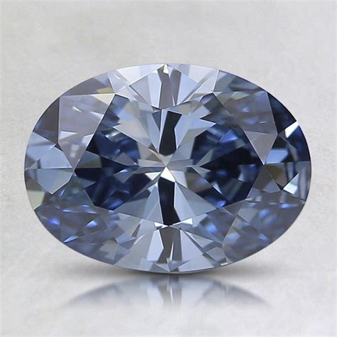 1.29 Ct. Fancy Vivid Blue Oval Lab Created Diamond | DLCB1.29OVFVBVVS1