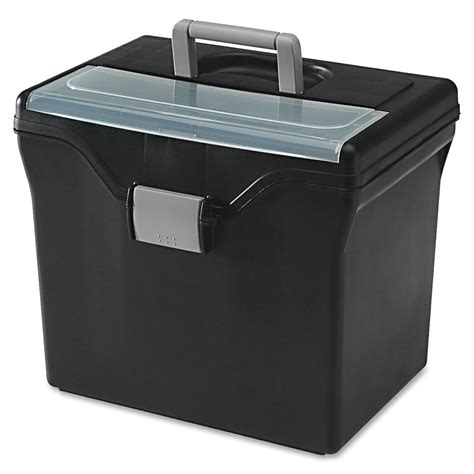 Hfb 24 Top Portable File Box With Organizer Top