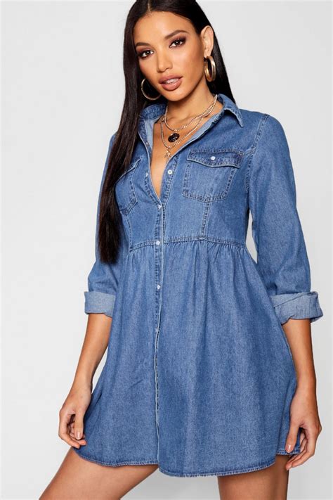 Long Sleeve Denim Shirt Dress Long Sleeve Denim Shirt Dress Shirt