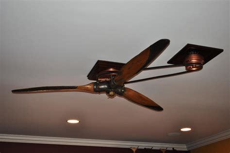 Fanimation prop 60 ceiling fan in brushed nickel finish. Airplane Propeller Ceiling Fan Ideas Home Decor — Randolph ...