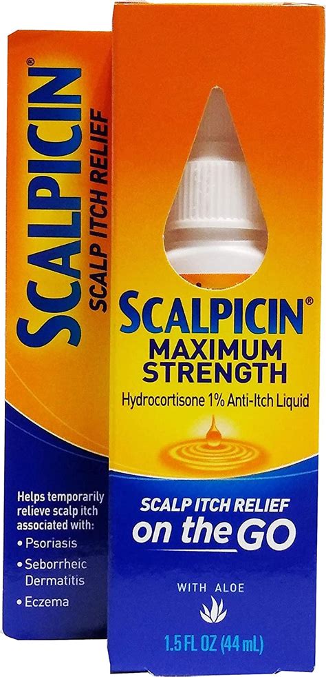 Pack Of 3 Scalpicin Maximum Strength Liquid Scalp Itch