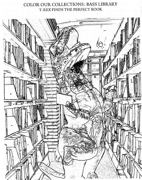 Library And Coloring Pages