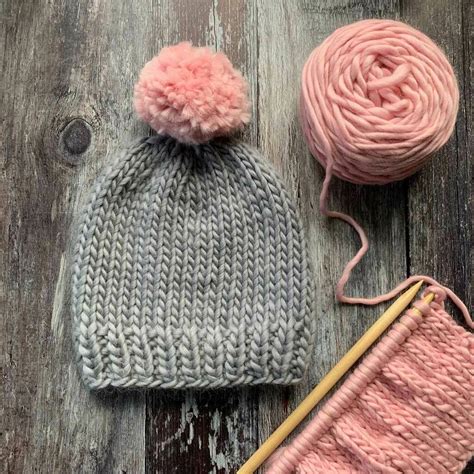 Can't find a sweater you like? Classic Merino Wool Beanie Hat Diy Knitting Kit By ...