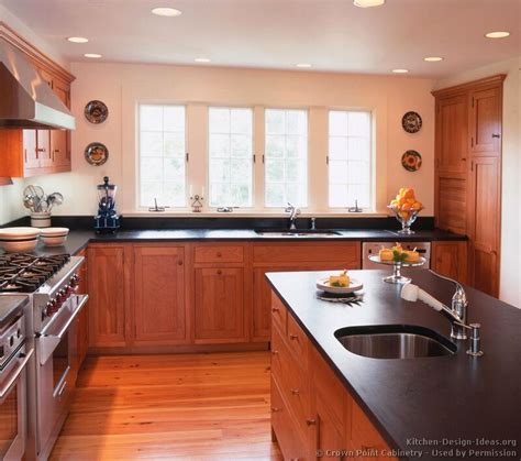 Cherry cabinets, while not as expensive as other premium woods such as mahogany, are more costly than certain lighter woods or cabinets made from particleboard. Pictures of Kitchens - Traditional - Light Wood Kitchen ...