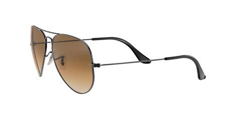 Ray Ban Aviator Light Brown Gradient Sunglasses