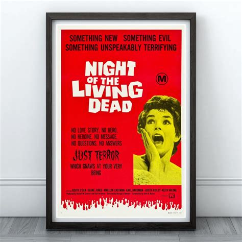 Night Of The Living Dead Zombie Movie Poster Vintage Poster Vintage