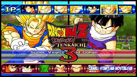 Budokai tenkaichi 3 delivers an extreme 3d fighting experience, improving upon last year's game with over 150 playable characters, enhanced fighting techniques, beautifully refined effects and shading techniques, making each character's effects more realistic and over 20 battle. Dragon Ball Z: Budokai Tenkaichi 3 - ALL CHARACTERS FUSION ...