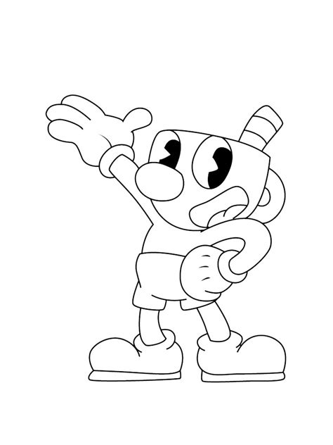 Cuphead Coloring Pages Free Printable Cuphead Coloring Pages Hot Sex