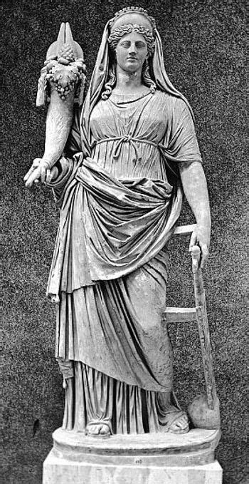 The Goddess Tyche As Lady Luck Statue Roman Gods Gods Goddesses