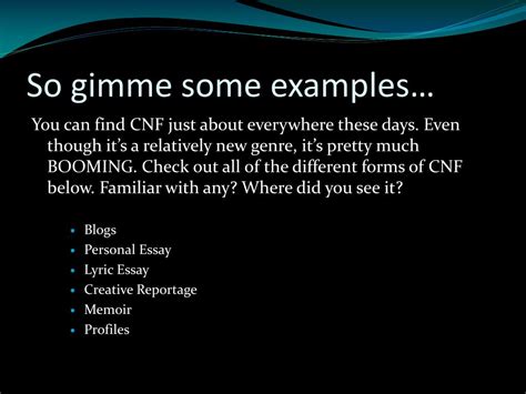 Ppt Creative Nonfiction Powerpoint Presentation Free Download Id