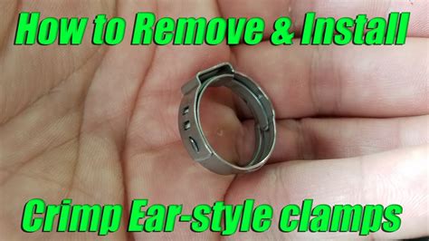 remove  install oetiker ear style crimp pinch cinch clamps youtube