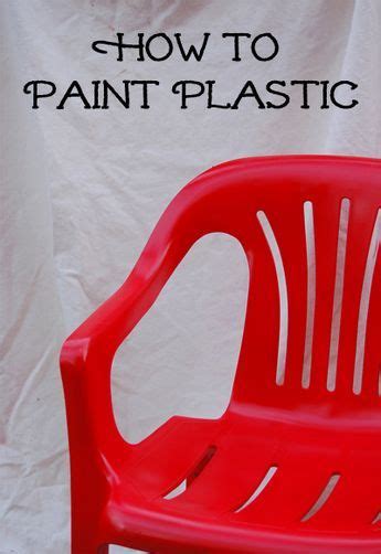 How To Paint Plastic Painting Plastic Chairs Painting Plastic