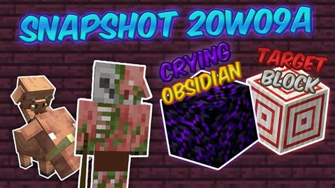 Don't know how to get crying obsidian? Minecraft Snapshot 20w09a - CRYING OBSIDIAN Y TARGET ...