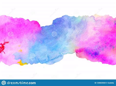 Creative Texture For Design Vibrant Hand Painted Watercolor Background