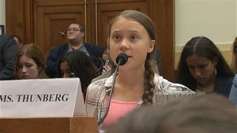 Greta Thunberg Teen Climate Activist Tells Congress To Listen To The